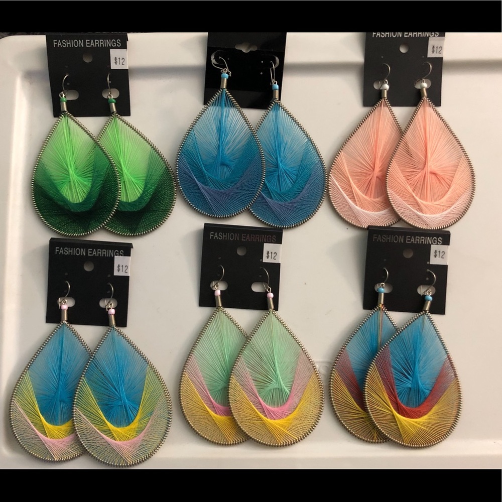 Earrings- 6 pair